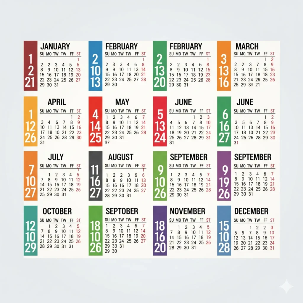 Months of the Year in Order
