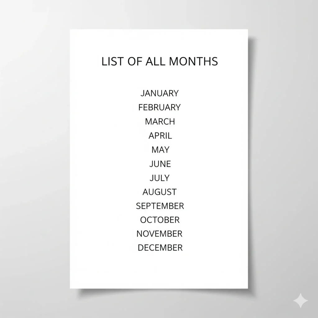 months list